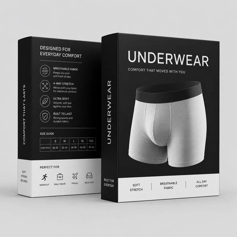Underwear Packaging view 1