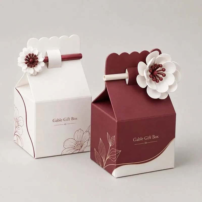 Gable Gift Boxes — Gable boxes are specifically designed to offer versatility, functionality, convenience, and… Gable Gift Boxes — Gable boxes are specifically designed to offer versatility, functionality, convenience, and…