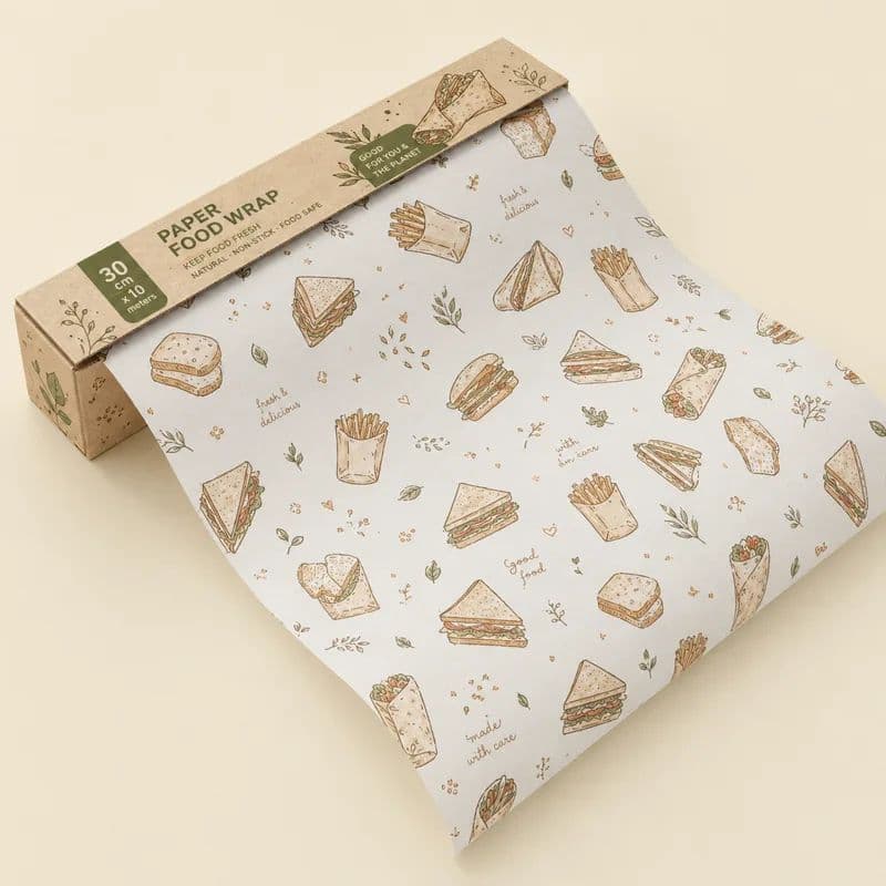 Food-Safe Food Wrapping Paper From the First Fold