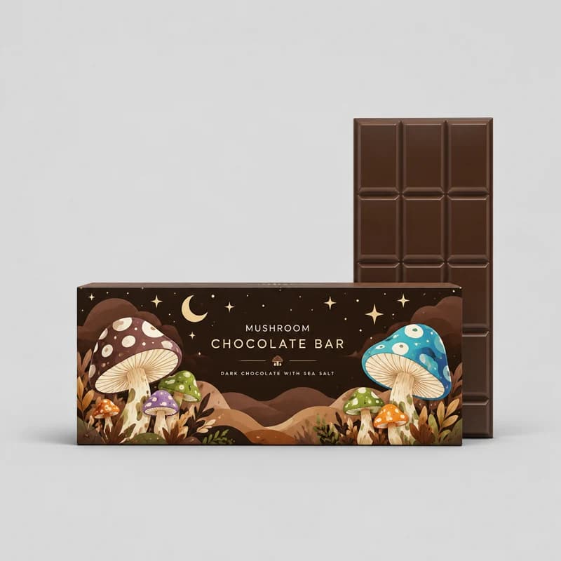 Mushroom Chocolate Bar packaging Mushroom Chocolate Bar packaging