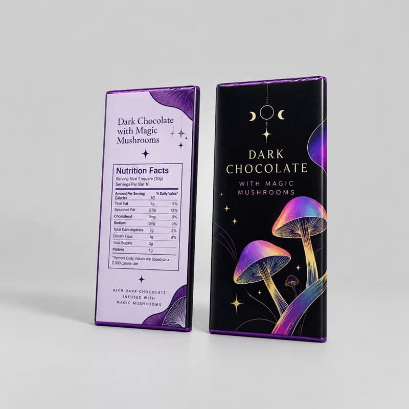 wholesale Mushroom Chocolate Bars Packaging wholesale Mushroom Chocolate Bars Packaging